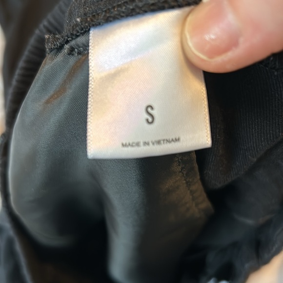 Express linen blend pants black high rise ankle small - Picture 4 of 5